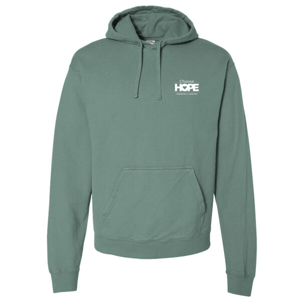 Choose Hope - Garment-Dyed Unisex Hooded Sweatshirt - Garment-Dyed Unisex Hooded Sweatshirt Thumbnail